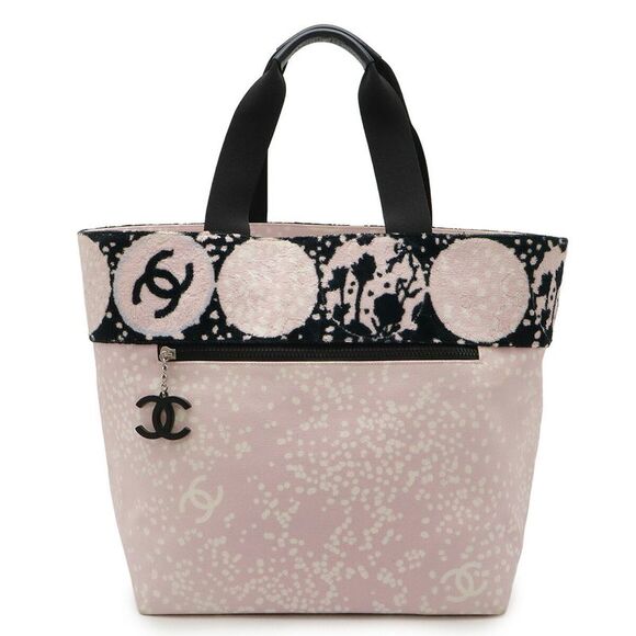 Chanel Canvas Pile Coco Mark Tote Bag - Picture 1 of 9
